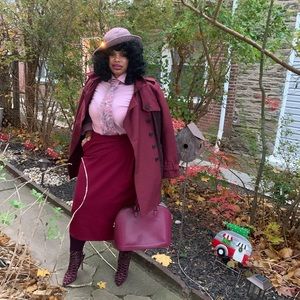 Circa now vintage dead stock utility skirt with pockets no stretch side button